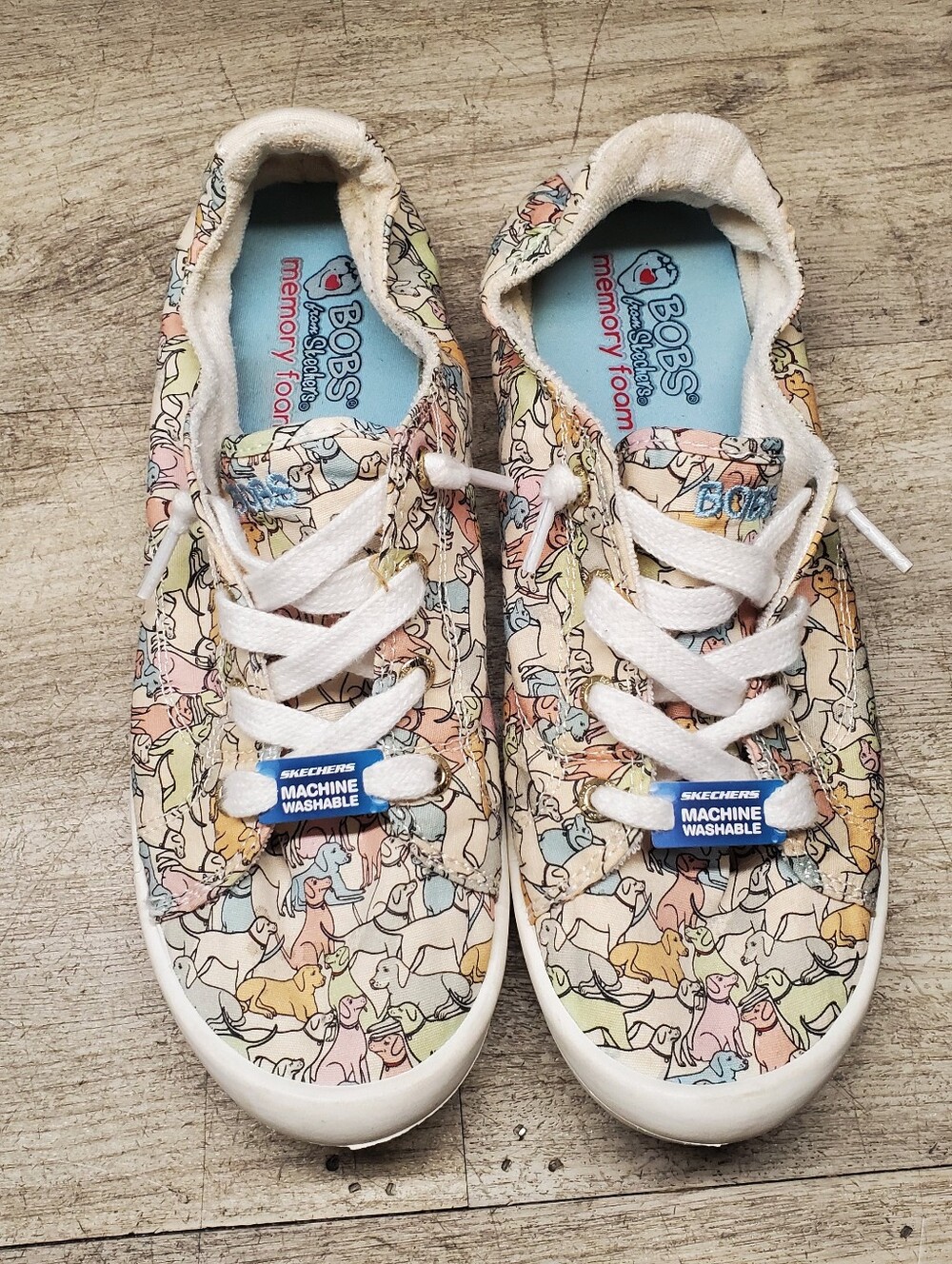 Bobs from Skechers dog pattern shoes Size 8.5